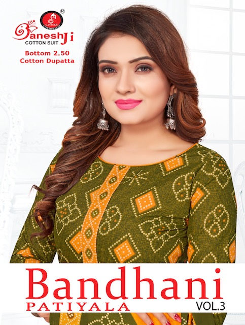 Ganeshji Bandhani Vol-3 cotton Printed Dress Material